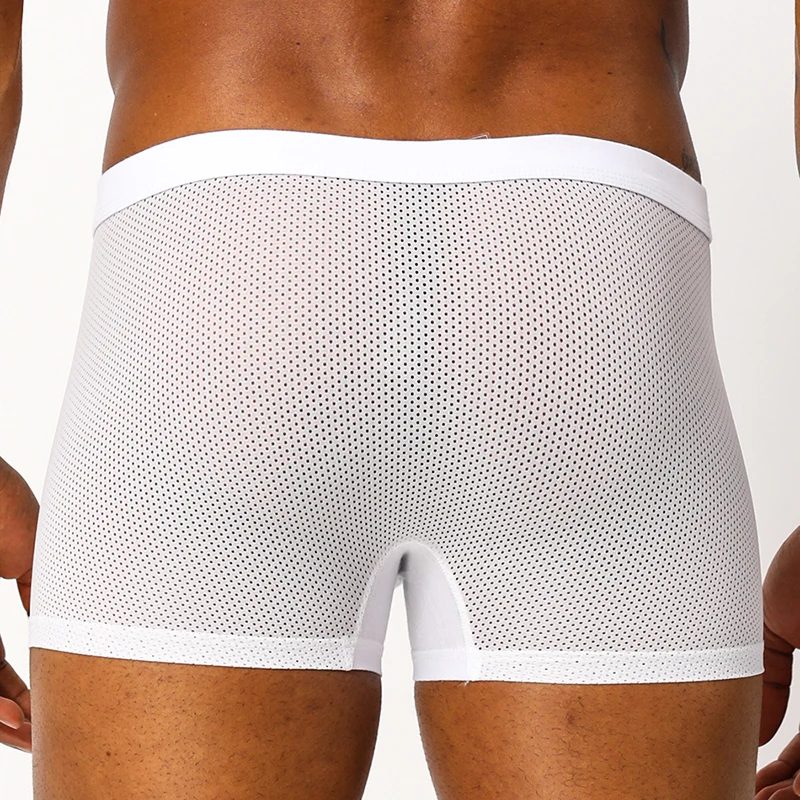 CMENIN сексуальное мужское нижнее белье боксеры мужские Cueca трусы сетчатые дышащие