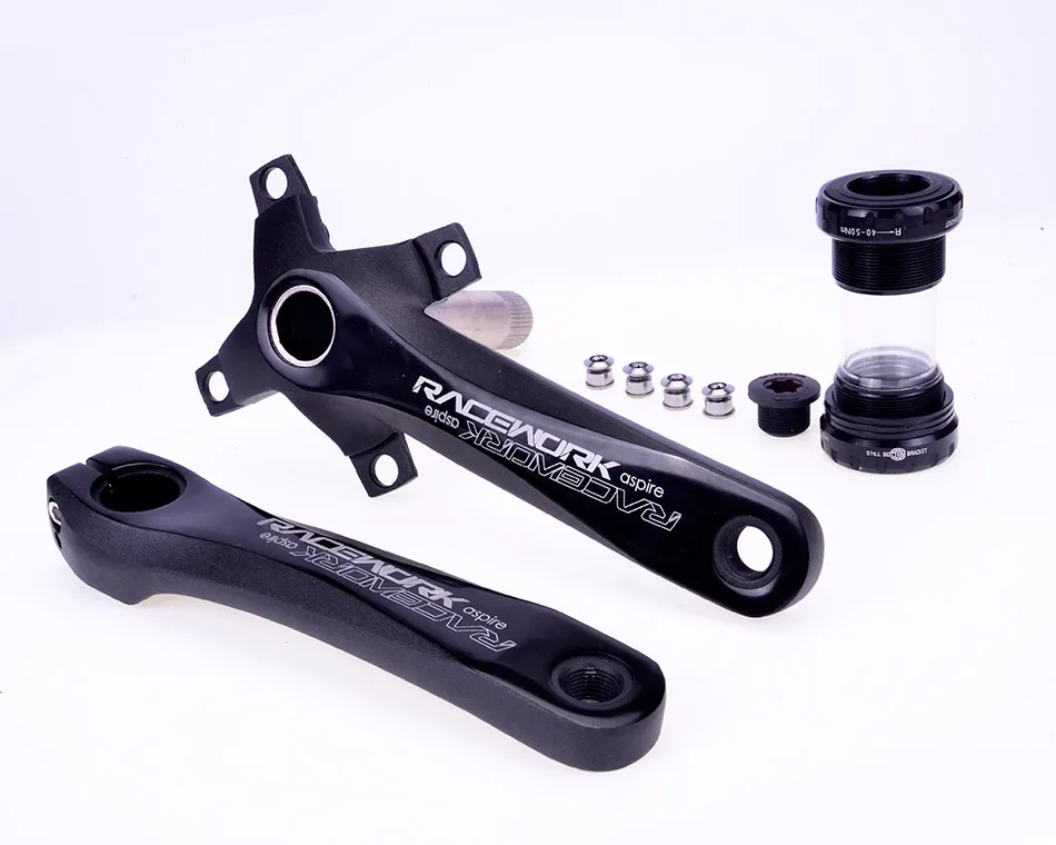 RACEWORK велосипедный Кривошип алюминиевый легиер Kurbel Kettenrad Berg Fahrrad Innenlager Kurbel рифленый диск MTB 170L 104BCD велосипед Teil