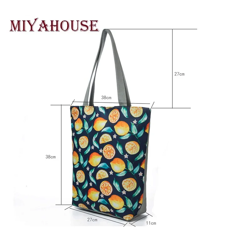 Miyahouse, известный бренд, повседневные сумки-тоут, Женская красочная сумка на плечо с цветочным принтом, Женская холщовая дизайнерская летняя пляжная сумка, женская сумка