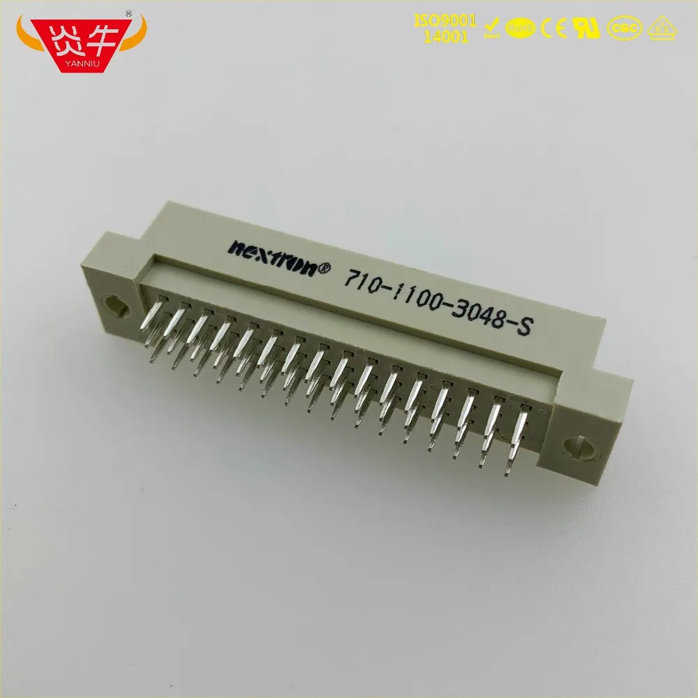50 шт. 348 DIN41612 DIN разъем 710 1100 3048 S 3*16P 48PIN мужской STRAIGH шпильки Европейская розетка 9001