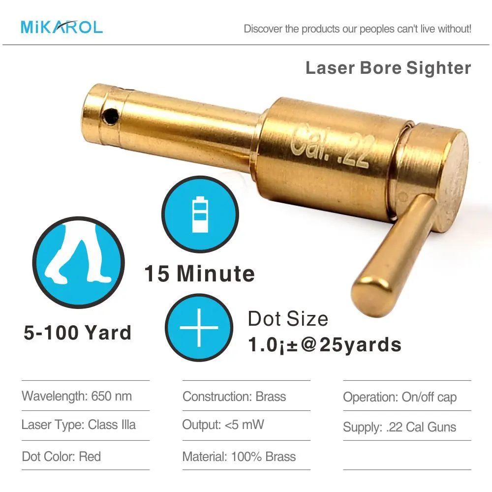 Новые Горячие Продажи Мини Тактический Красная Точка Зрение Лазерная Boresighter. 22 Cal