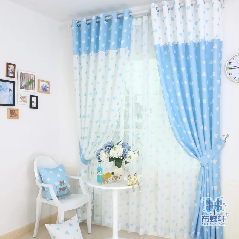 Шторы для гостиной спальни сада сладкая принцесса детская комната девочек