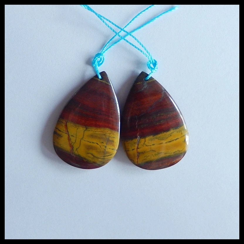 

Natural Iron Tiger Eye Earring Bead,Fashion Earring Jewelry,31x20x5mm,9.6g
