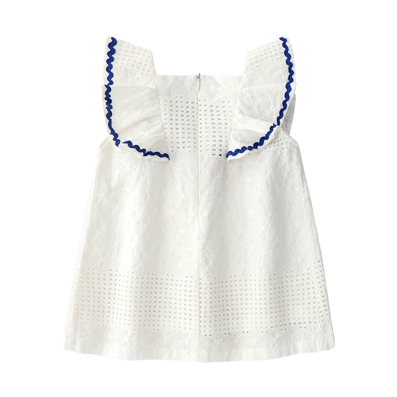 Новое летнее элегантное белое высококачественное Открытое платье майка для