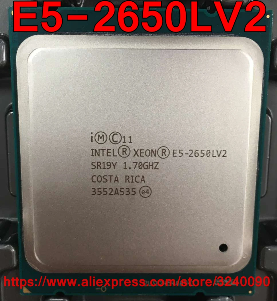 Процессор Intel Xeon 1 70 SR19Y 10 ядер ГГц 25 м LGA2011 E5 2650LV2 2650L V2 процессор бесплатная