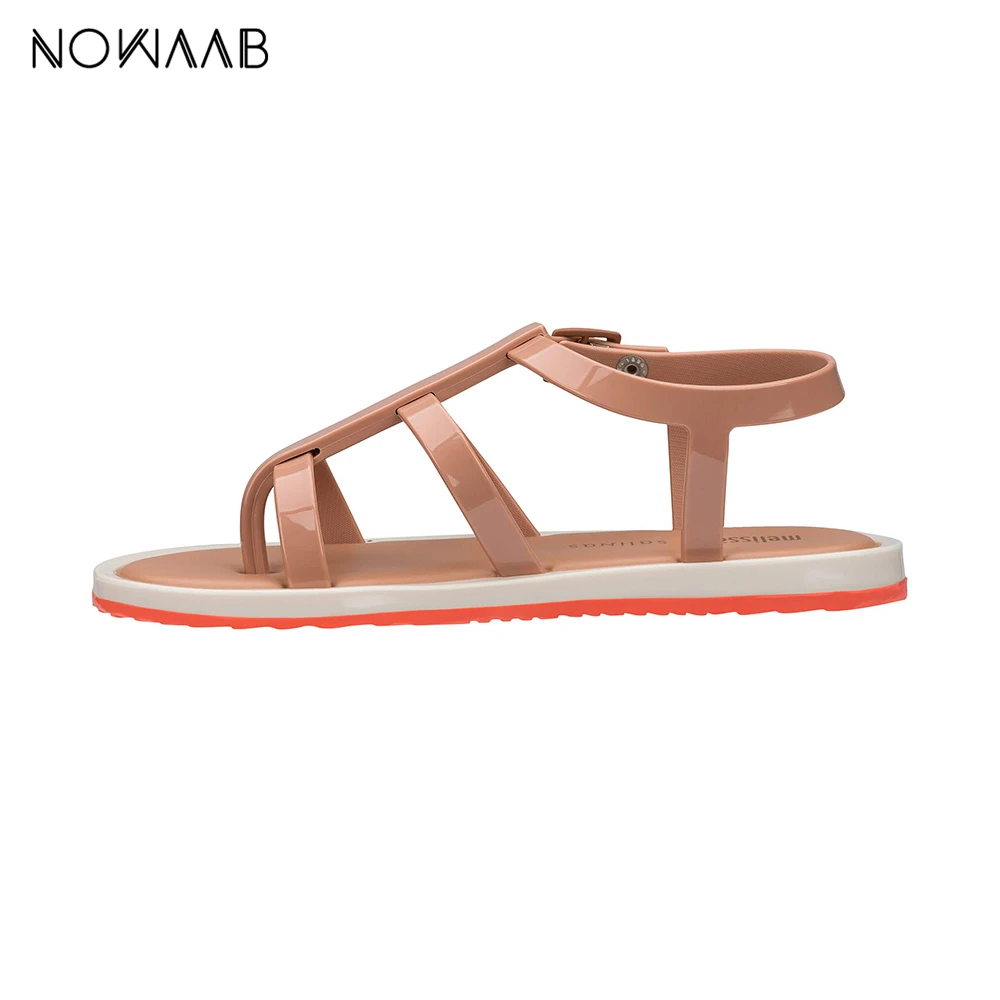 Melissa Caribe Verao + Salinas новинка 2019 женские сандалии на плоской подошве брендовая обувь