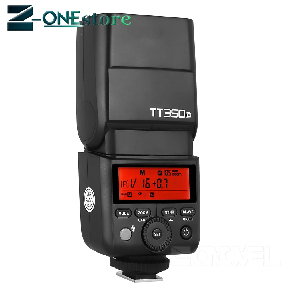 2 * GODOX TT350C 4G HSS GN36 TTL мини Вспышка Speedlite + беспроводной фотопередатчик для Canon EOS 800D 650D