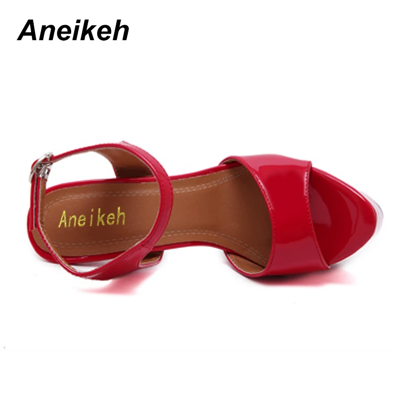 Сандалии Aneikeh большого размера 41 42 43 44 45 46 16 см на высоком каблуке летние