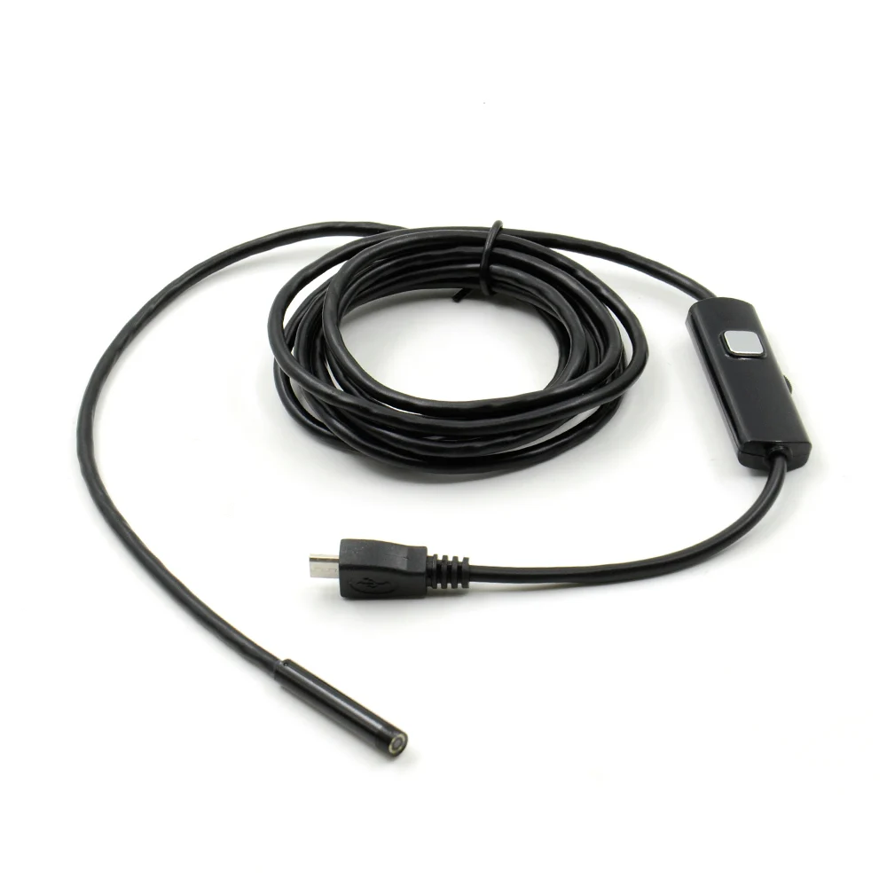 2 м 720P 5 мм объектив HD USB эндоскоп Водонепроницаемый 6 светодиодов осмотр с трубкой