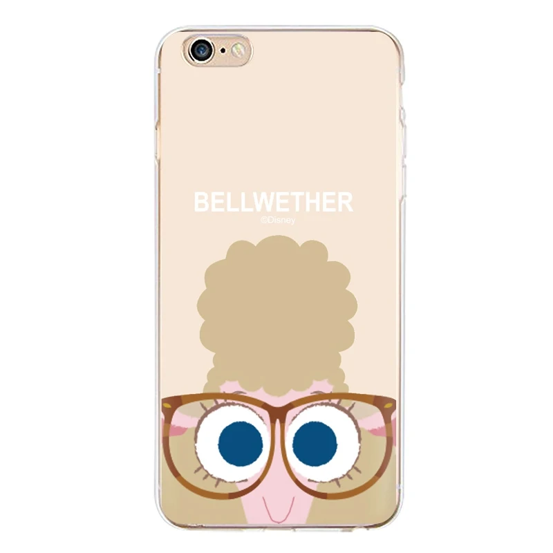 Judy Soft Clear TPU Phone Case For iPhone 4/4s 5 5s 6 6plus 7 8plus x Silicone Tiger Printed Fox Cover Free Shipping | Мобильные