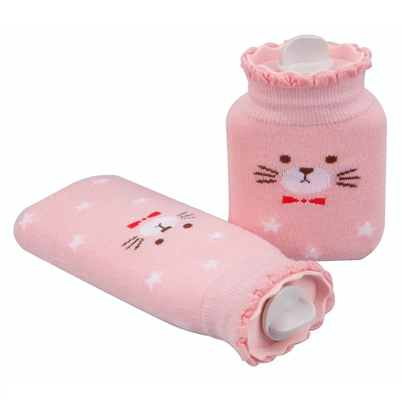 

Creative Silicone Microwave Heating Pocket Hand Warmer Hot Water Bag Portable Winter Warm Water Bottle With Cover Gift Box