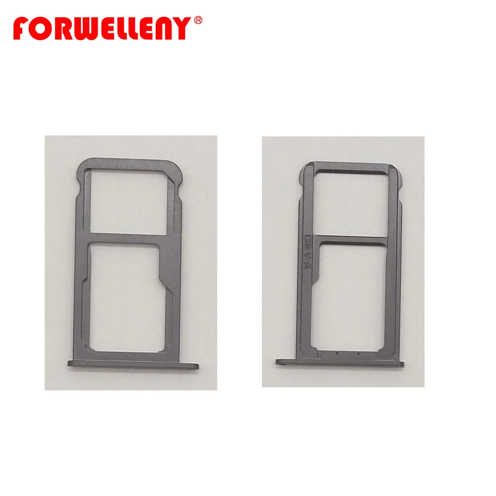 Для huawei nova Micro Sim карты держатель Слот запасной отсек адаптеры черное серебряное