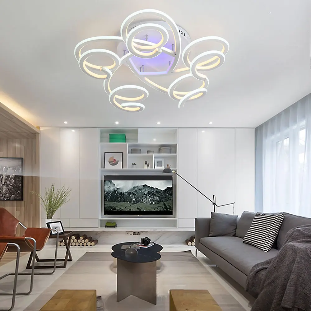 LED Потолочные светильники Дистанционное управление затемняя современный