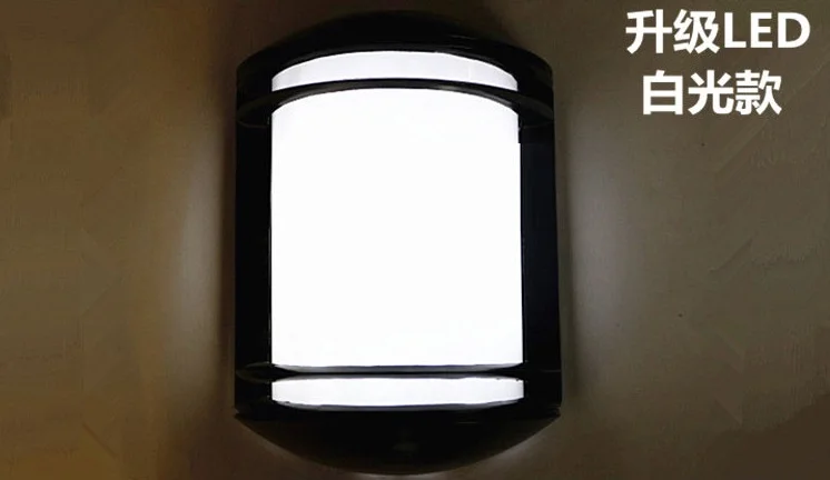 12W LED 6500K Gray Уличный настенный светильник Водонепроницаемый IP65 бра AC90-260V двор E27 Вилла балкон 12 Вт комнатный светодиодный настенный светильник сада крыльцо свет - Испускаемый цвет: 12W LED 6500K Gray