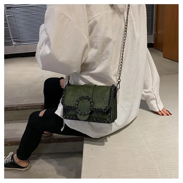 Текстурный пакет 2019 новая волна Корейская версия ins цепь маленькая квадратная