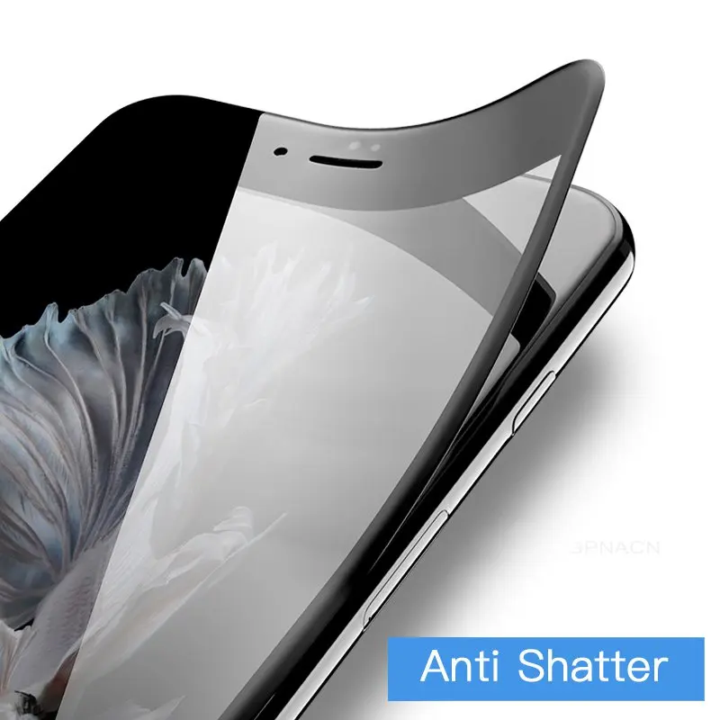 Закаленное 3d-стекло с изогнутыми краями для iPhone X 8 7 6 6s Plus Защитное стекло экрана