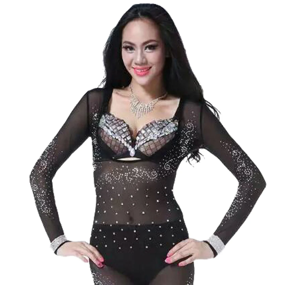 Новый Старший Танец Живота Топ Камни Belly Dance Одежда Девушки Леггинсы Женщины