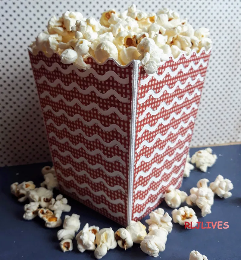 Попкорн коробка металлические режущие штампы трафареты для DIY штамп