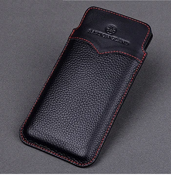 Red Line Black S8plus универсальный чехол-бумажник из натуральной кожи для samsung Galaxy S8, кожаный чехол-сумка, чехол для телефона S8 Plus - Цвет: Red Line Black