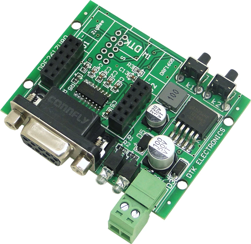 

CC2530 ZigBee Module - RS232 to TTL Bottom (DRF1605-RS232A) - Wide Pressure Upgraded Edition