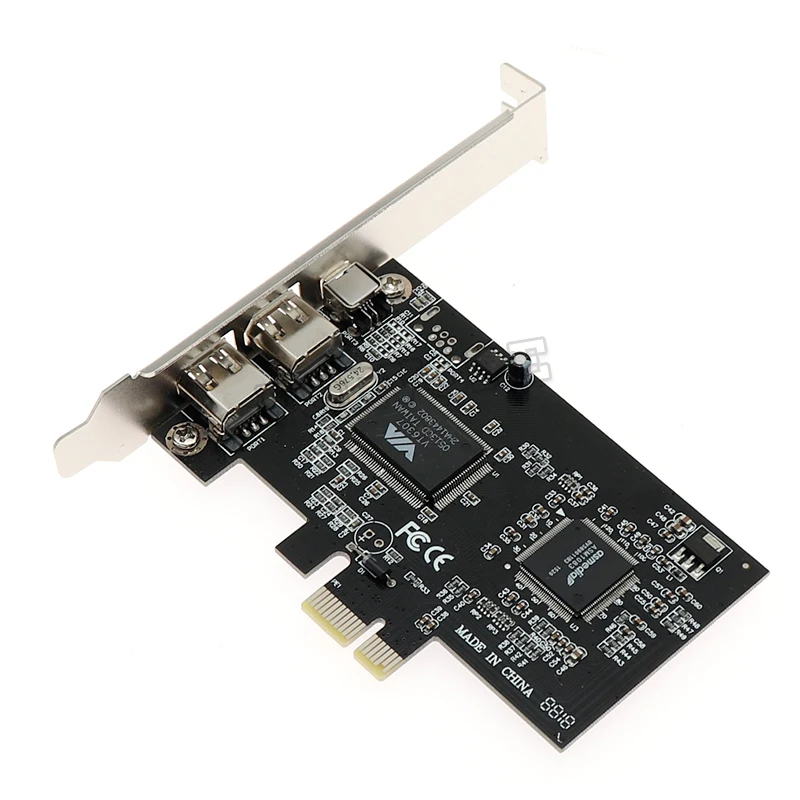 Карта PCIe 1394 DV HDV HD видеозахвата PCIe 1394 A B FireWire карта 1394-PCI-e 1X для рабочего стола
