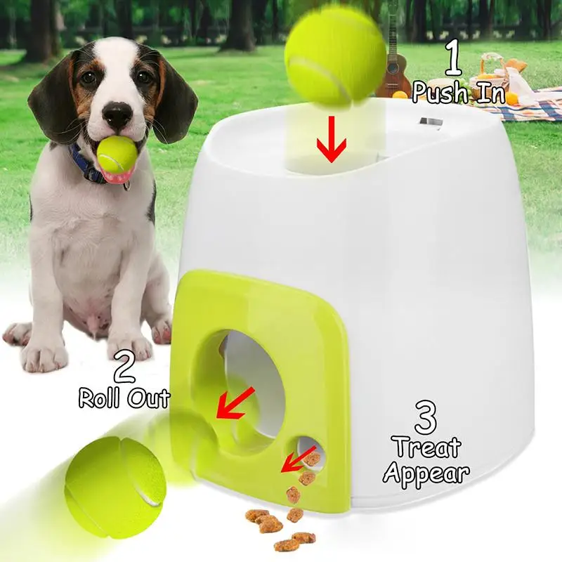 

Dog Pet Toys Tennis Launcher Automatic Throwing Machine Ultimate Throwing Toy Launching Fetching Balls Dog Training Tool