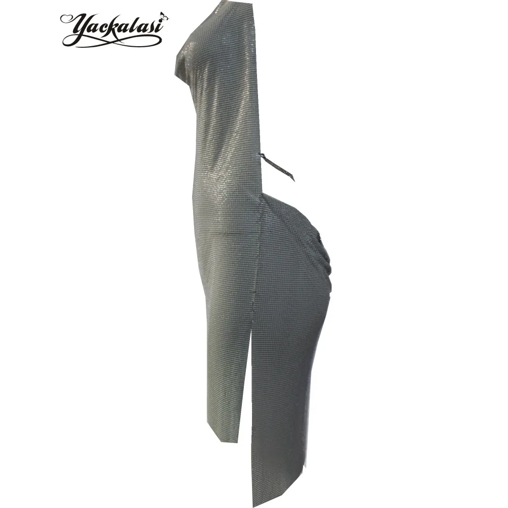 YACKALASI вечернее платье женская сексуальная клубная одежда цвета слоновой кости