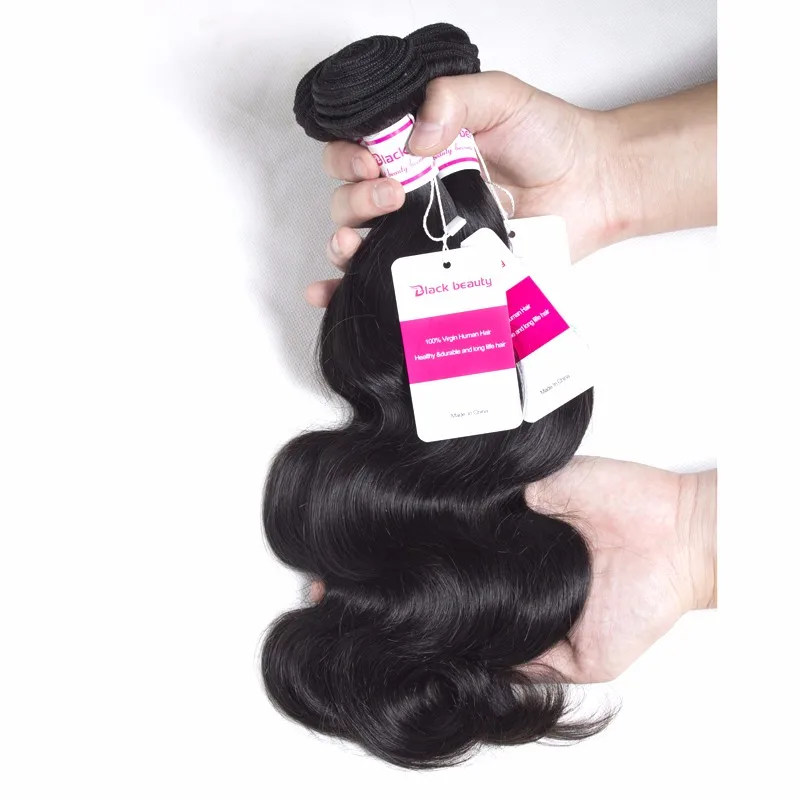 Малазийский Объемная Волна С Фронтальной Уха До Кружева закрытие Пучками