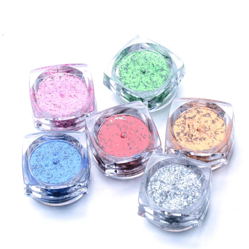0,2 г волшебное зеркало Хамелеон Блестящий хлопья для ногтей блестки порошок Золотой Серебристый неправильной формы блестка Маникюр украшения для ногтей