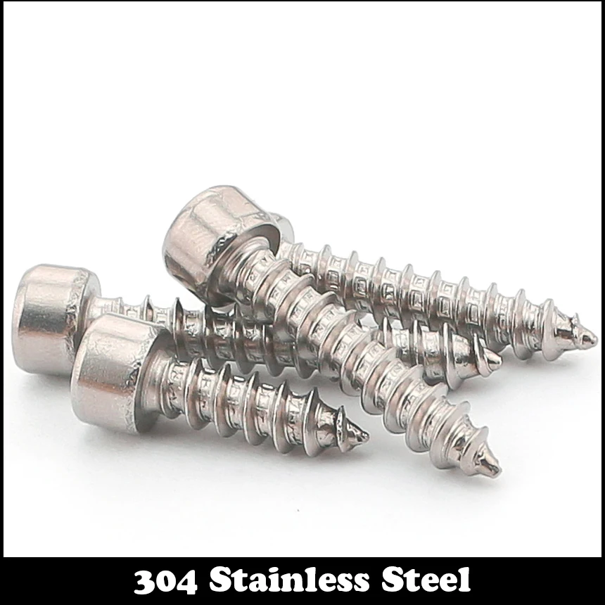 M5 M6 M5*25 M5x25 M6*16 M6x16 M6*20 M6x20 304 Stainless Steel ss Wooden Audio Model Inner Hex Hexagon Socket Self Tapping Screw |