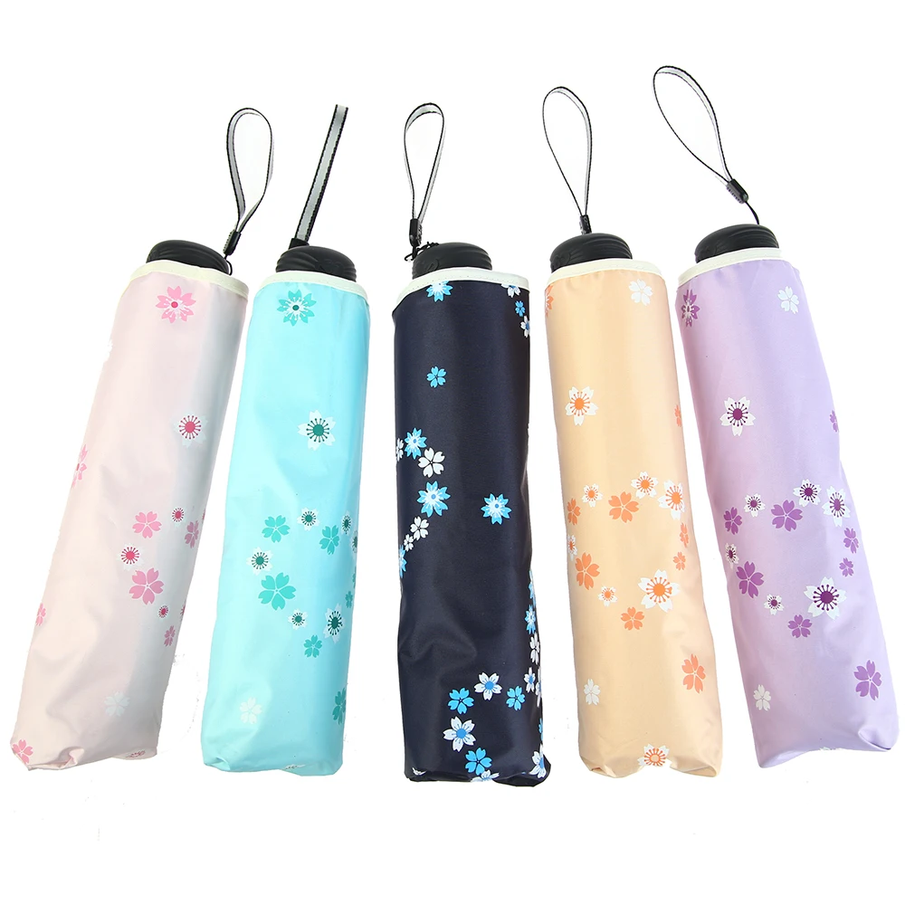 Складные зонты для женщин ветрозащитный солнцезащитный волшебный цветочный