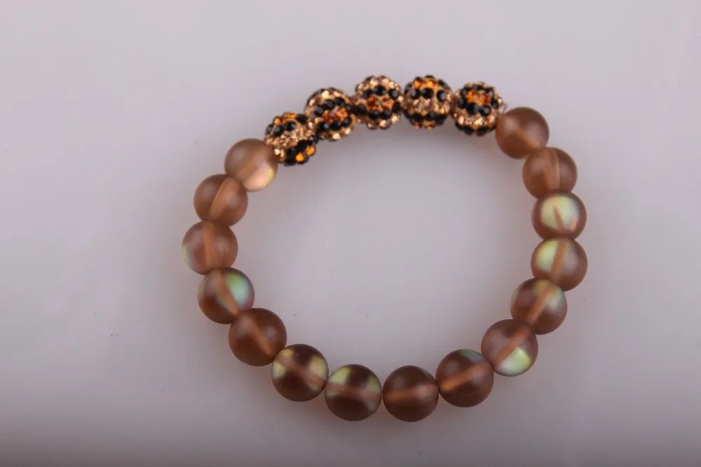 Оптовая продажа Модный женский браслет с кристаллами 10 мм блестящие браслеты из