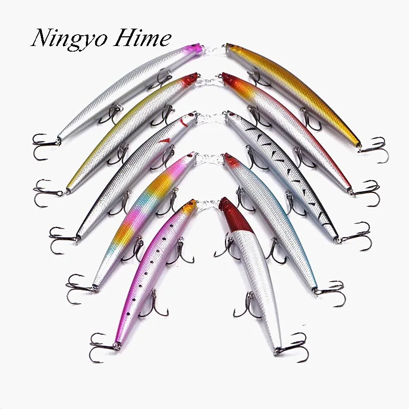 NingyoHime10Pcs18cm26g искусственная рыболовная приманка в виде гольяна пластиковая