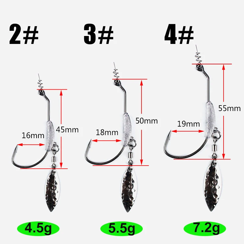 INFOF 5 предметов джиг крючком Плавание лезвие Jighead 4 5g 7 2g Lead Jig Head крючки станок и