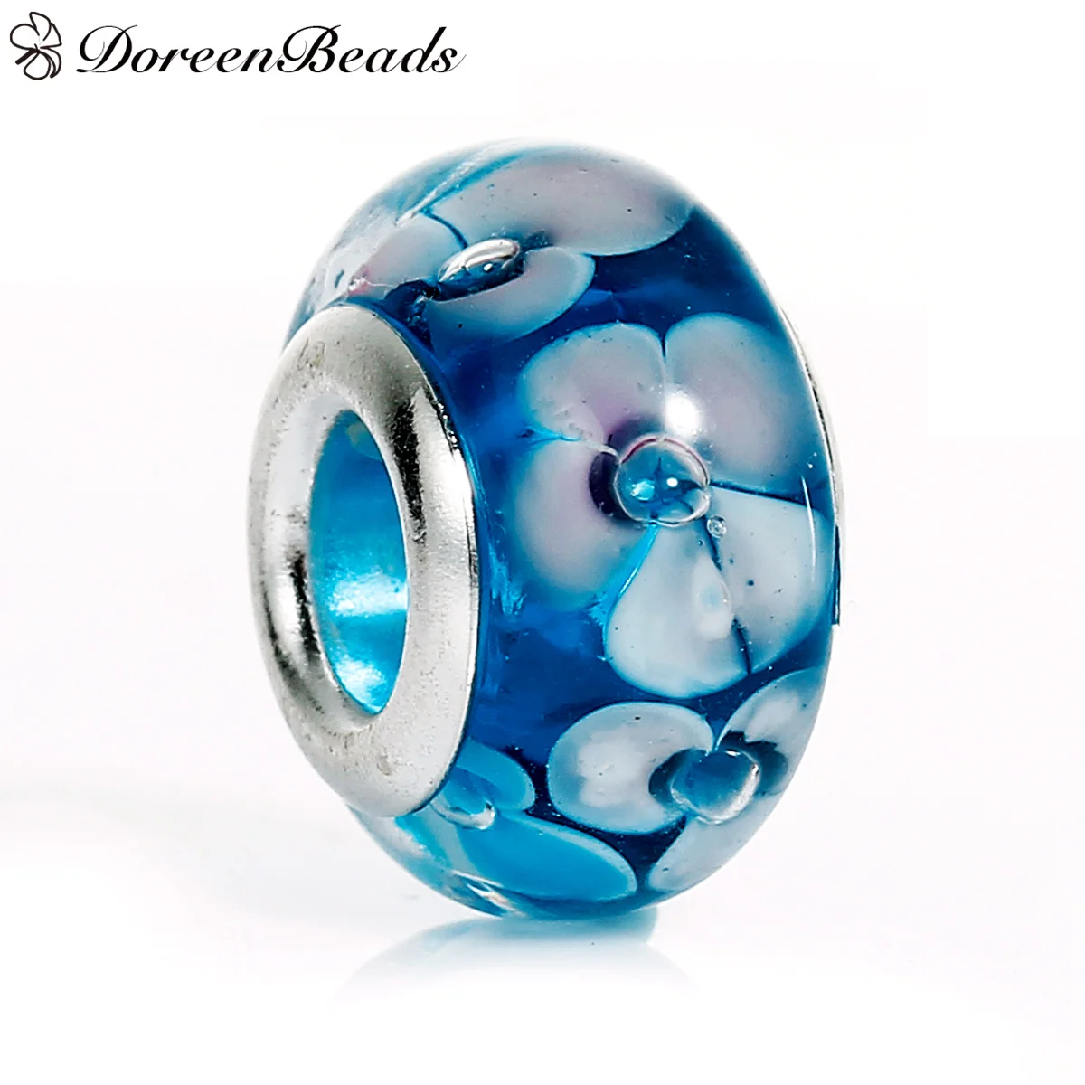 DoreenBeads лэмпворк стеклянные европейские очаровательные Бусины круглые