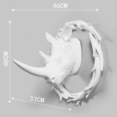 Креативная голова оленя настенное украшение для гостиной 3D голова животного декоративная настенная подвеска на стену креативный домашний бар Декор - Цвет: Темный хаки
