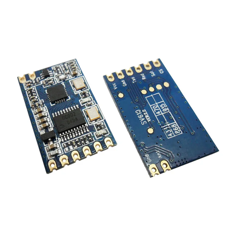 6 шт./Лот 100 мВт 1 4 км si4432 беспроводной трансивер TTL встроенный 433/470/868/915 МГц модуль