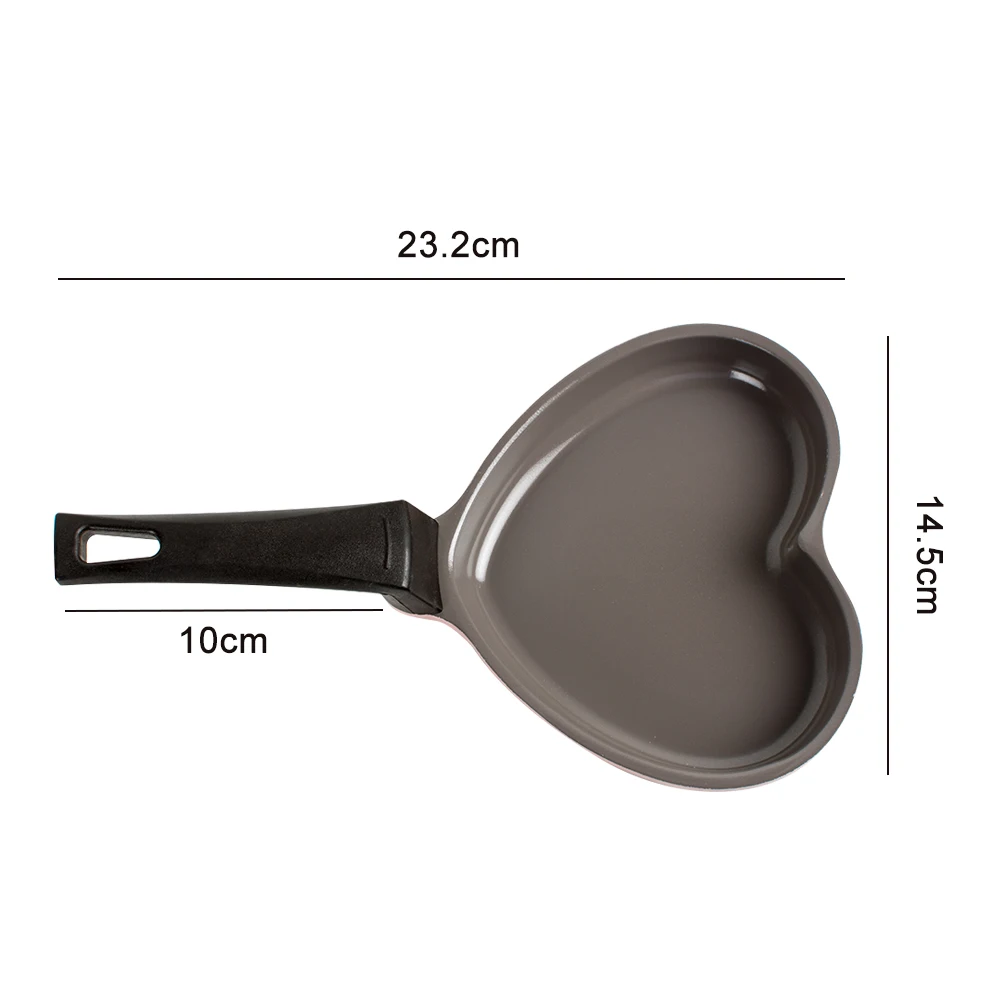 Мини-керамическая антипригарная сковорода в форме сердца | Обустройство дома