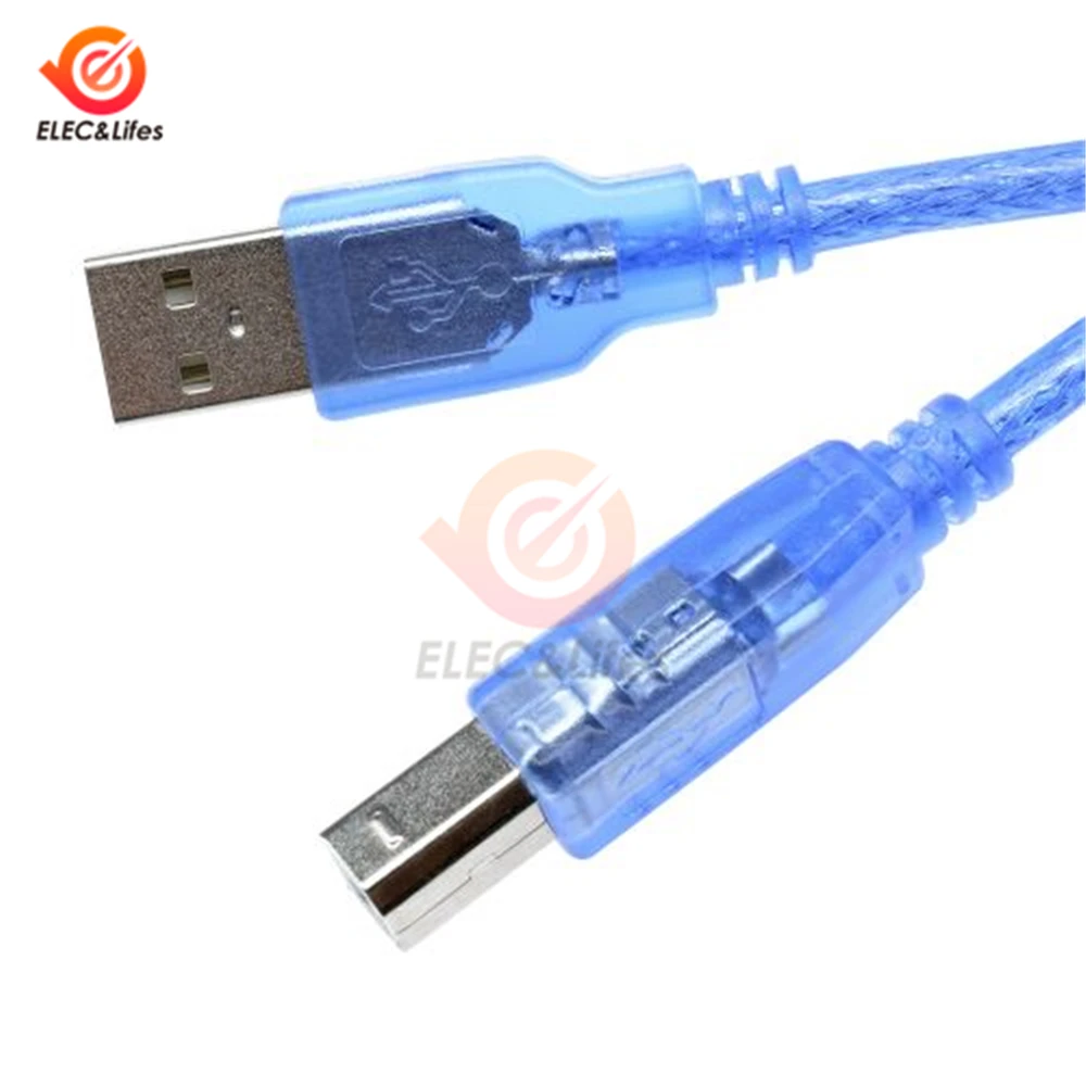 30CM USB Cable for UNO R3/Nano XBEE /MEGA2560/Leonardo/Pro micro/DUE Line Blue High Quality A type USB/Mini USB/Micro USB Port