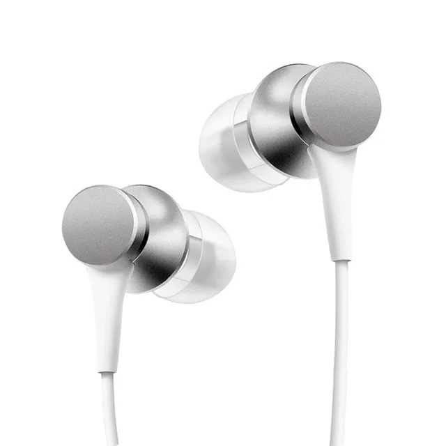 Наушник Xiaomi Mi для наушников Xiaomi с выпуклой версией с микрофоном - Цвет: Silver