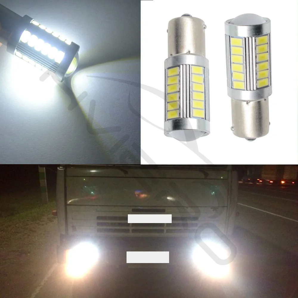 2X белый красный 1156 BA15S 1157 BAY15D P21 5 Вт 33SMD 5730 светодиодный Автомобильные стоп-сигналы заднего фонаря сигнала авто светодиодный заднего хода лампы Туман светодиодный