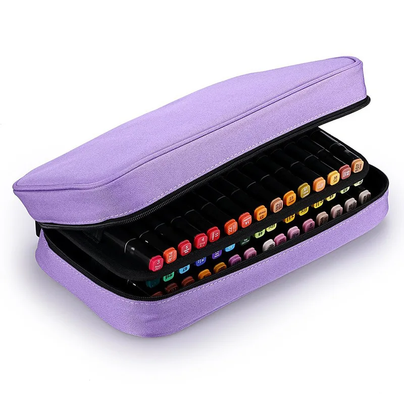 Чехол для ручек маркеров с 60 отверстиями большой съемный тканевый пенал обуви