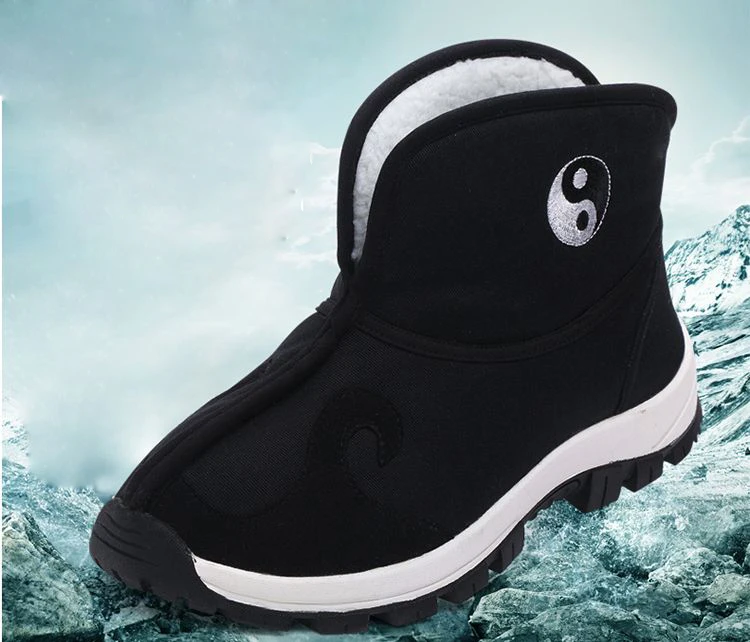 Зимняя теплая даосская обувь наивысшего качества; Wudang Boots; спортивные кроссовки для боевых искусств Wing Chun Wushu; обувь для кунг-фу; Цвет Черный