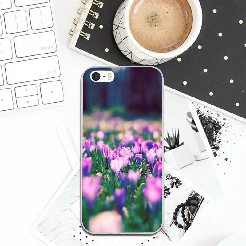 Lavender Flower Purple Lavandula Soft TPU Mobile Phone Accessories Case for iPhone 8 7 6 6S Plus X XR XS Max 10 5 5S SE 5C Shell |
