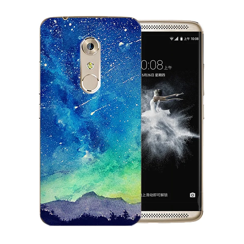5 5-дюймовый чехол для ZTE Axon 7 A2017 мягкий силиконовый с рисунком звездного неба