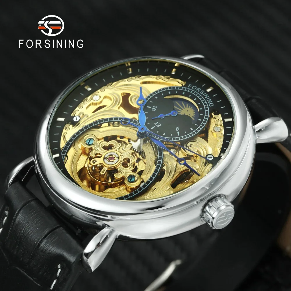 FORSINING 2019 новые модные мужские часы лучший бренд класса люкс автоматические