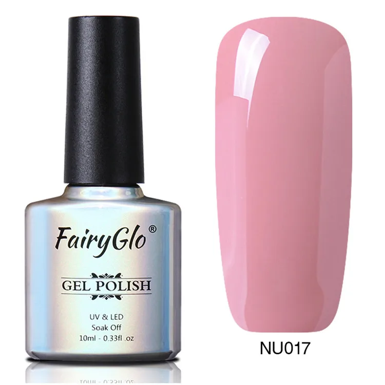 FairyGlo 10 мл телесного цвета УФ гель лак для ногтей светодиодный впитывающий Гель-лак полуперманентный Гибридный лак Лаковая краска - Цвет: NU017