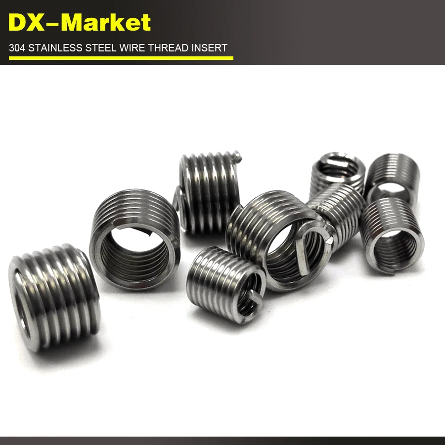 3/8-16unc x2D 100 шт. 304 нержавеющая сталь 3/8 unc резьбовые вставки sus304 ремонтные крепежи |