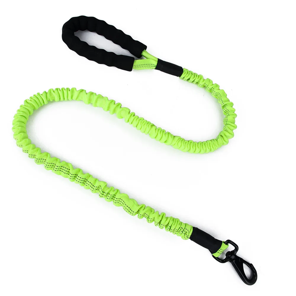 High Elastic Dog Leashes Srong Nylon Line Soft PP Handle For Large Walking Training Reflective Collar Leads Pets Supplier | Дом и сад