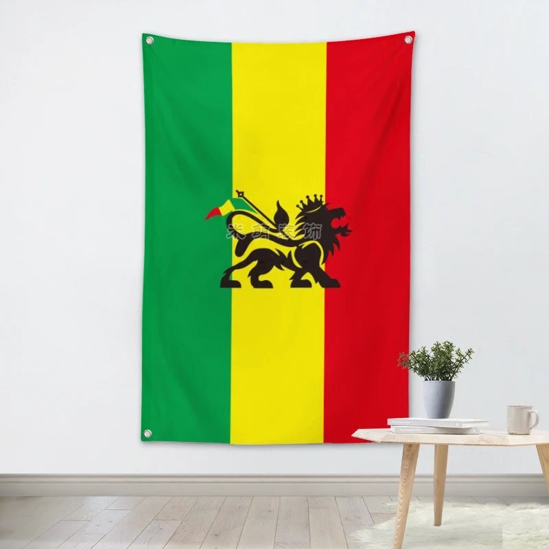 Рок Группа Jamaica Reggae водостойкая ткань полиэстер 56х36 дюймов флаги баннеры кафе